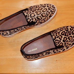 Leopard Haircalf Slip On Sneakers